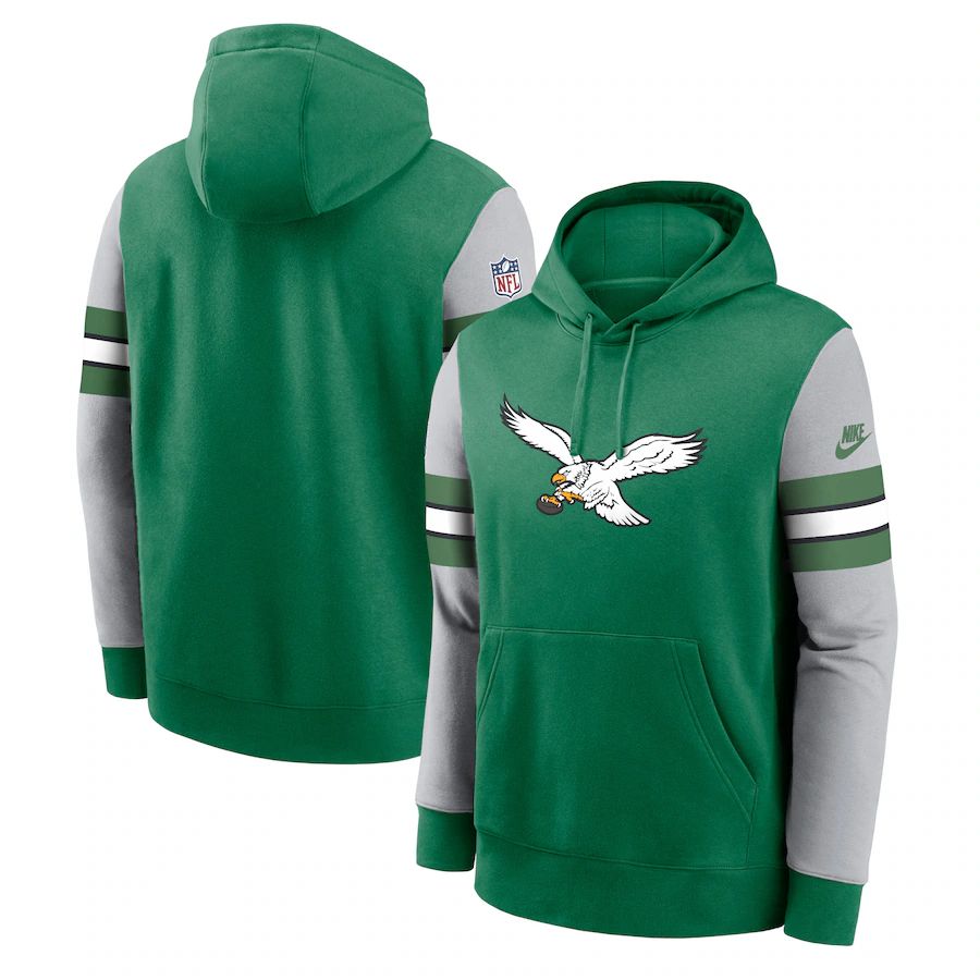 Men 2023 NFL Philadelphia Eagles green Sweatshirt style 1031